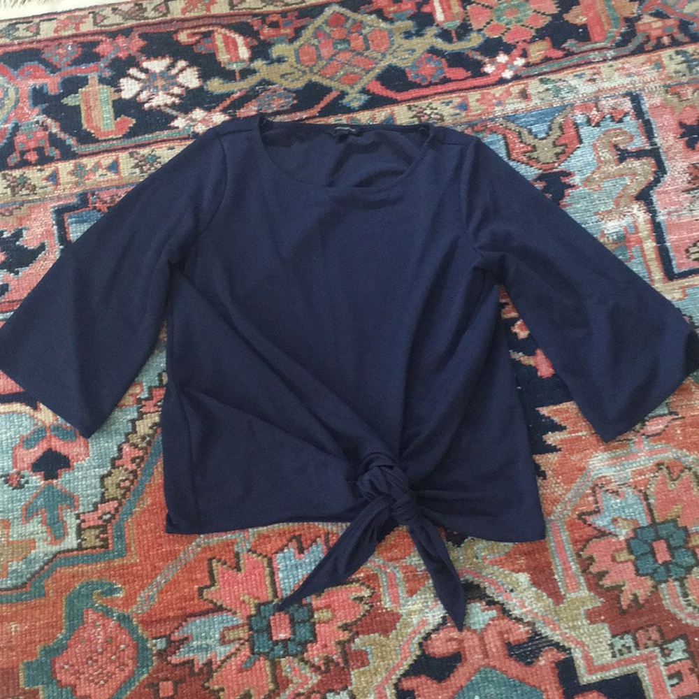 Banana republic tie front top